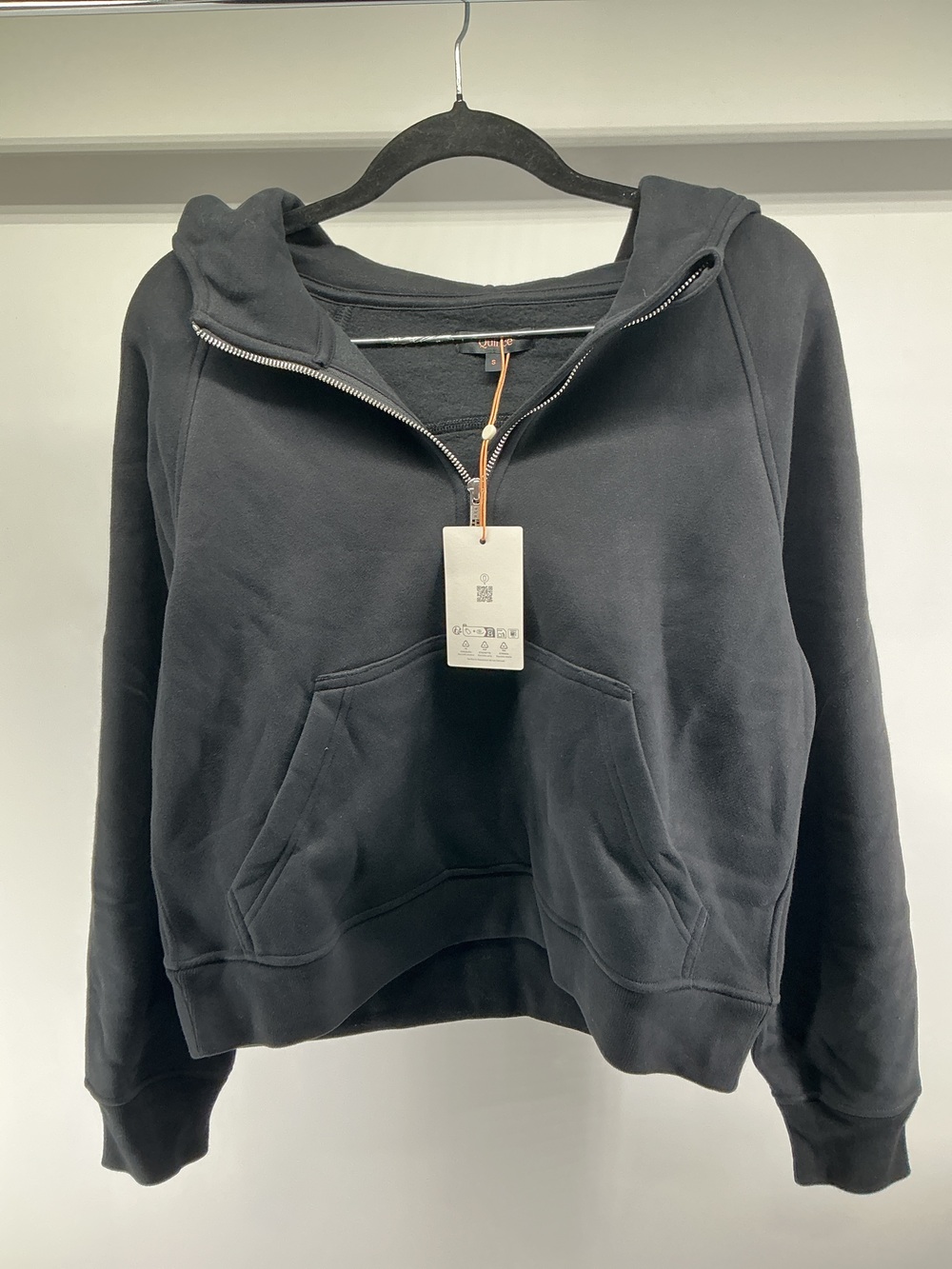 Everyday Fleece Cropped Half Zip Hoodie